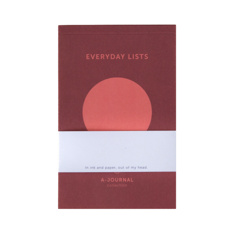 Everyday Lists Circle Coral Notepad