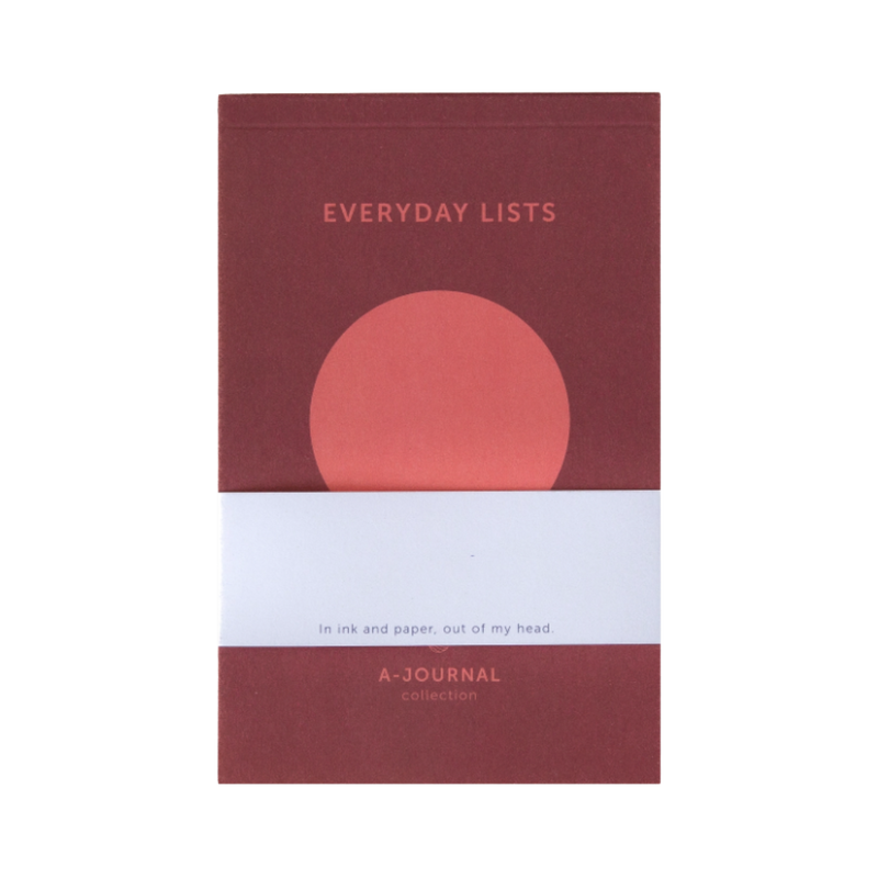 Everyday Lists Circle Coral Notepad