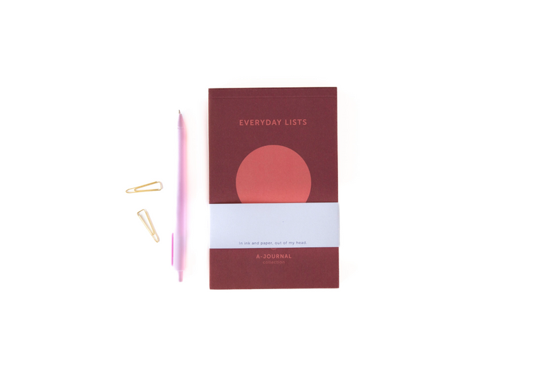 Everyday Lists Circle Coral Notepad