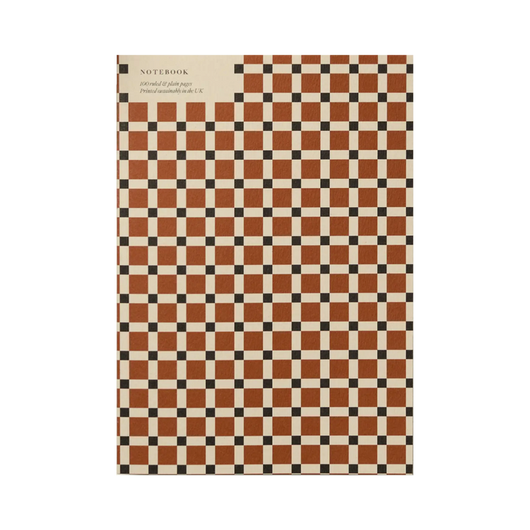 A5 Brugge Tile Ruled + Plain Notebook