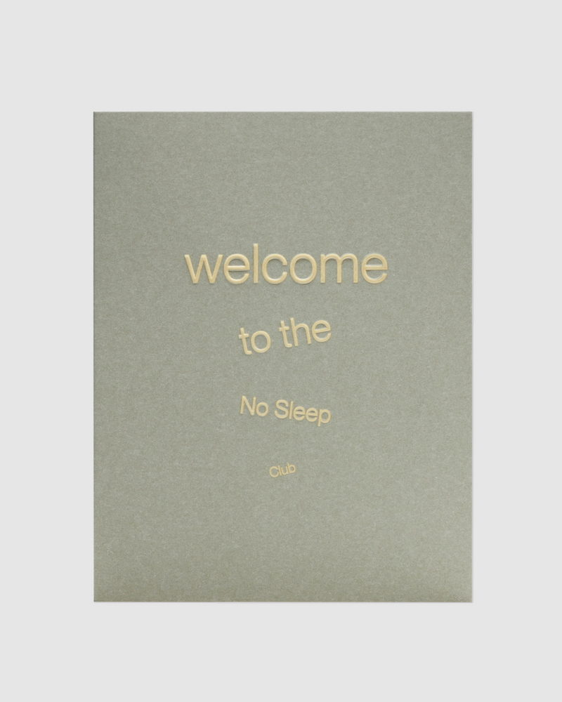 No Sleep Club Card