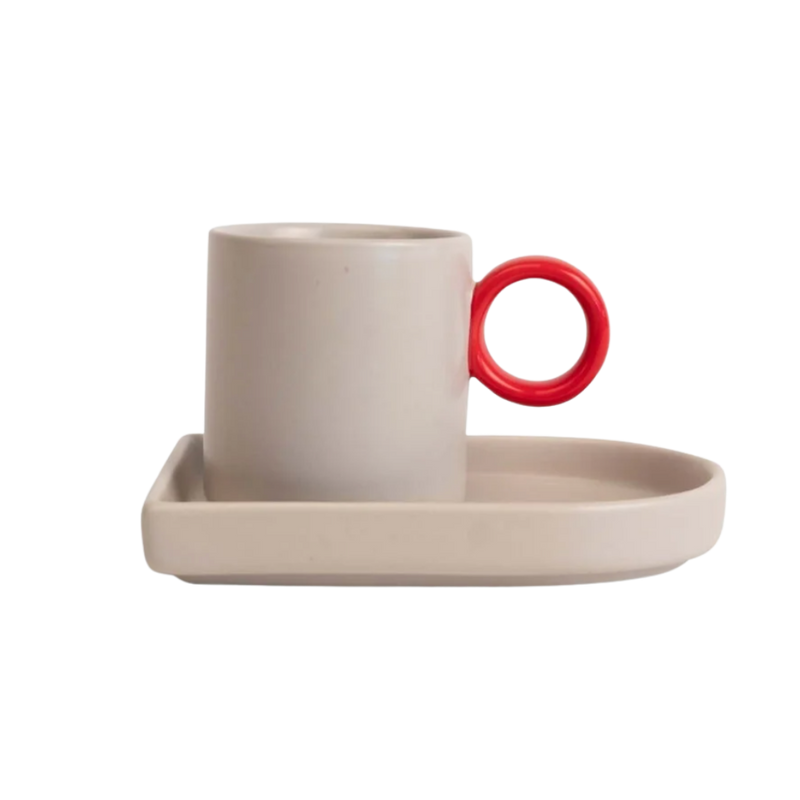 Niki Espresso Cup and Plate