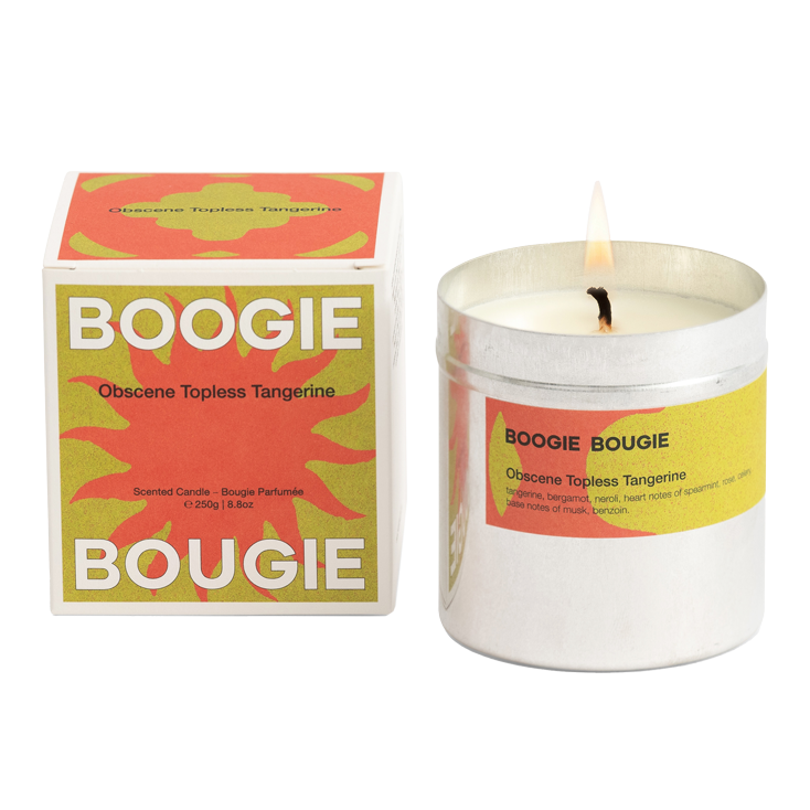 Obscene Topless Tangerine Candle