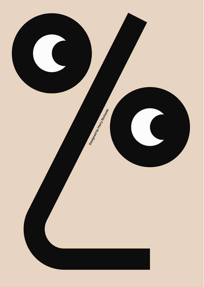 % Print - 30x40cm