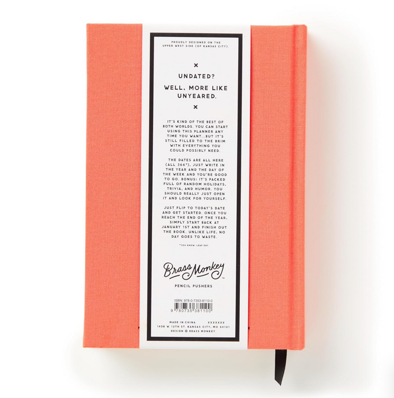 Part-Time Adult Undated Daily Planner