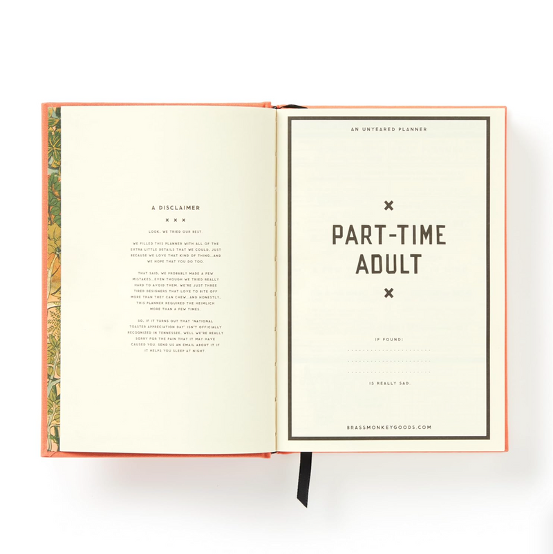 Part-Time Adult Undated Daily Planner