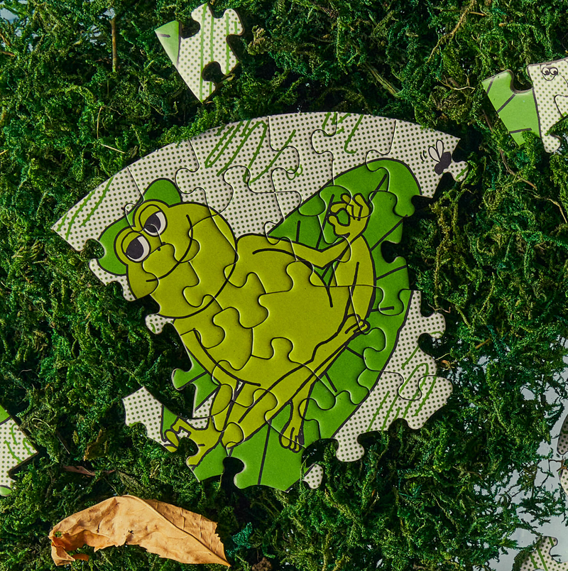 Peace Frogs 81 Piece Puzzle