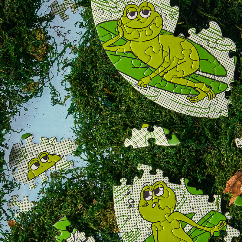 Peace Frogs 81 Piece Puzzle