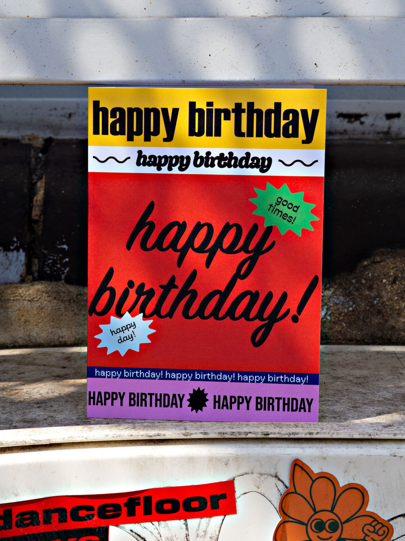Good Thanks Paper - Poster Birthday Card