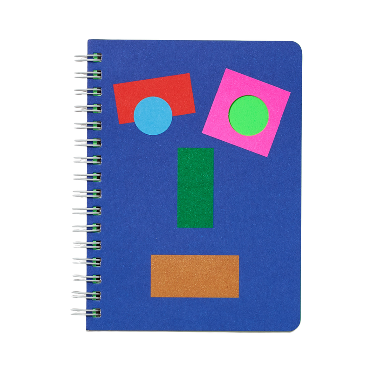 Graphic Face Ring Notebook - Robot