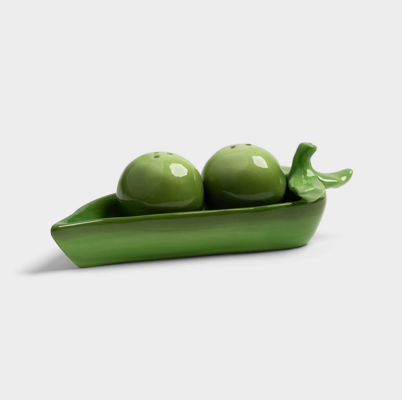 Pea Pod Salt + Pepper Shaker