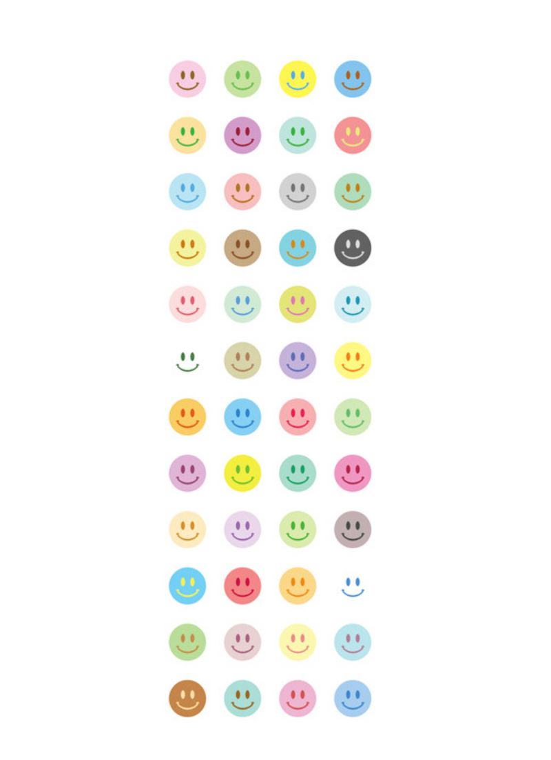 Colourful Smile Seal Sticker