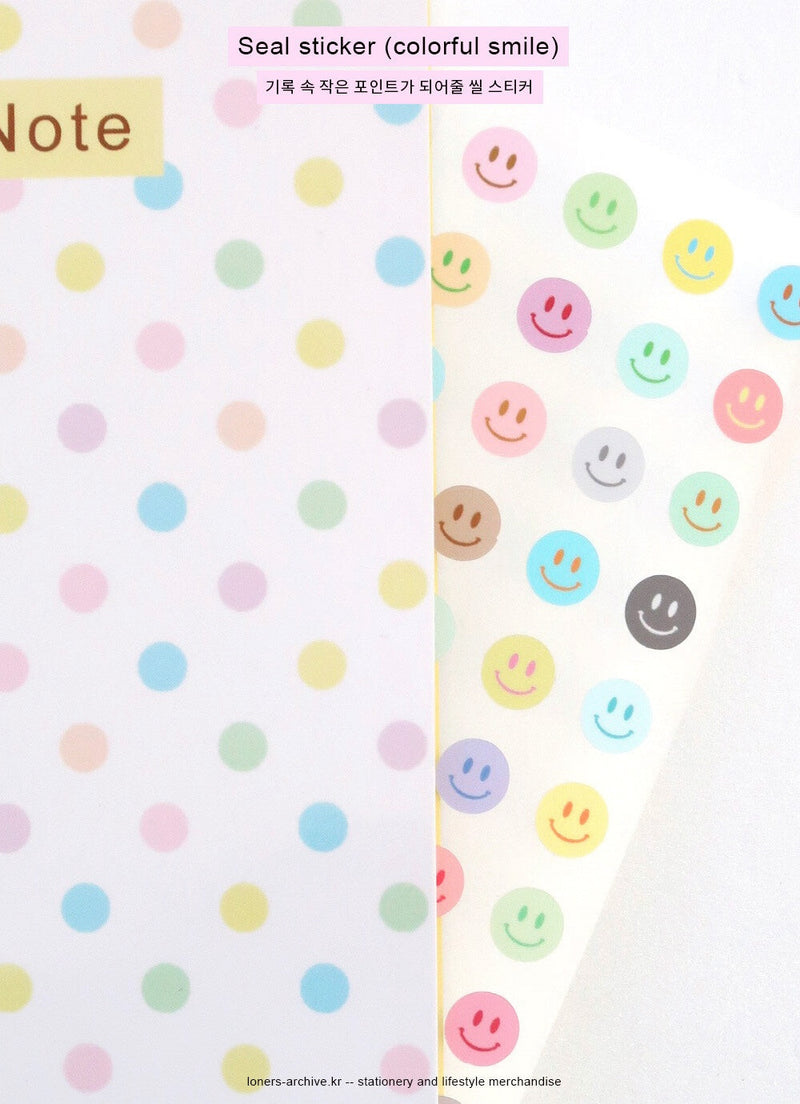 Colourful Smile Seal Sticker