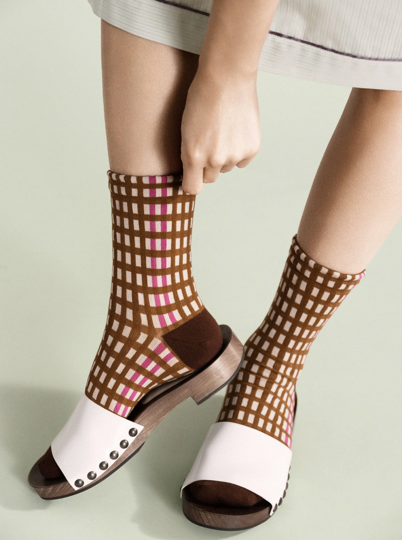 Skyscraper Stripe Crew Socks