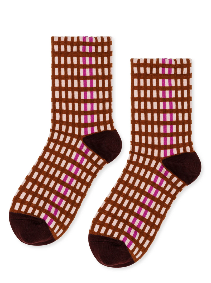 Skyscraper Stripe Crew Socks