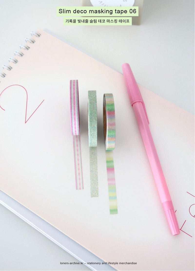 Slim Deco Masking Tape Trio 06