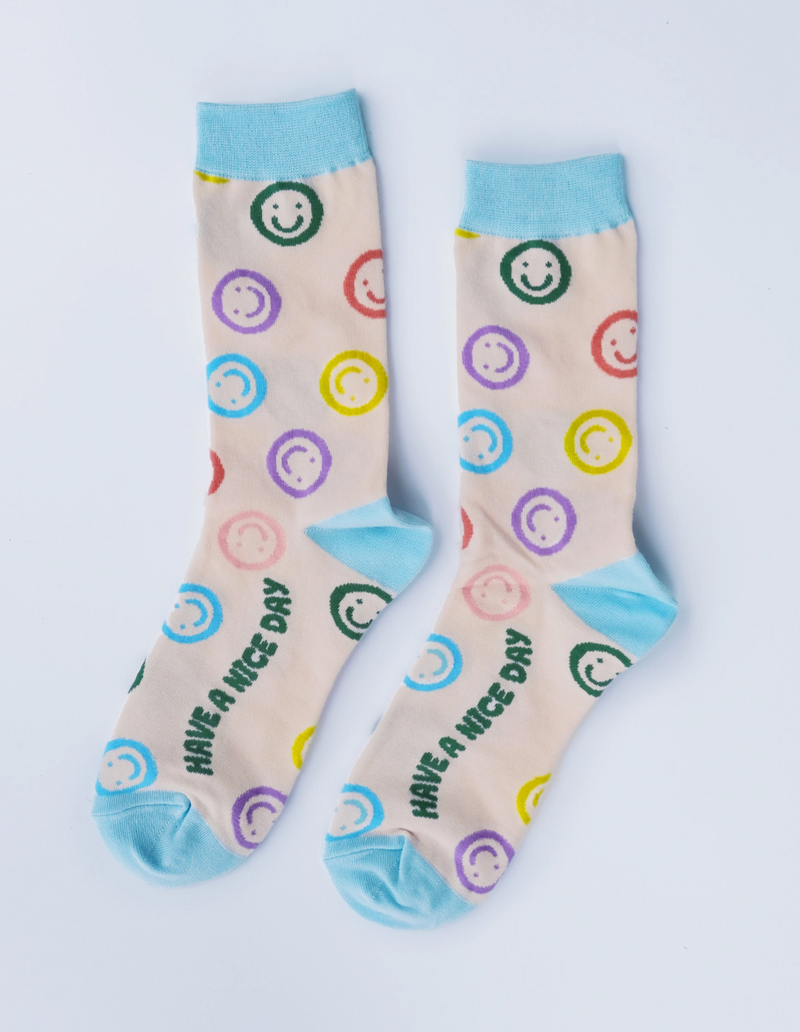 Smiley Crew Socks