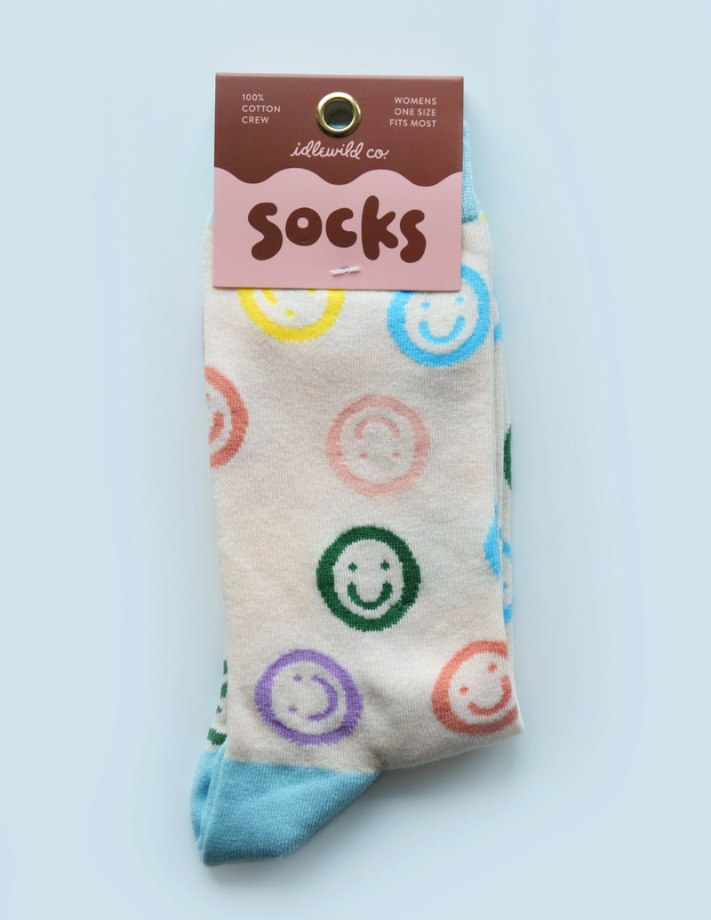 Smiley Crew Socks