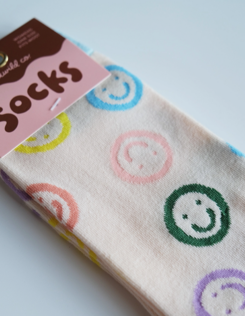 Smiley Crew Socks
