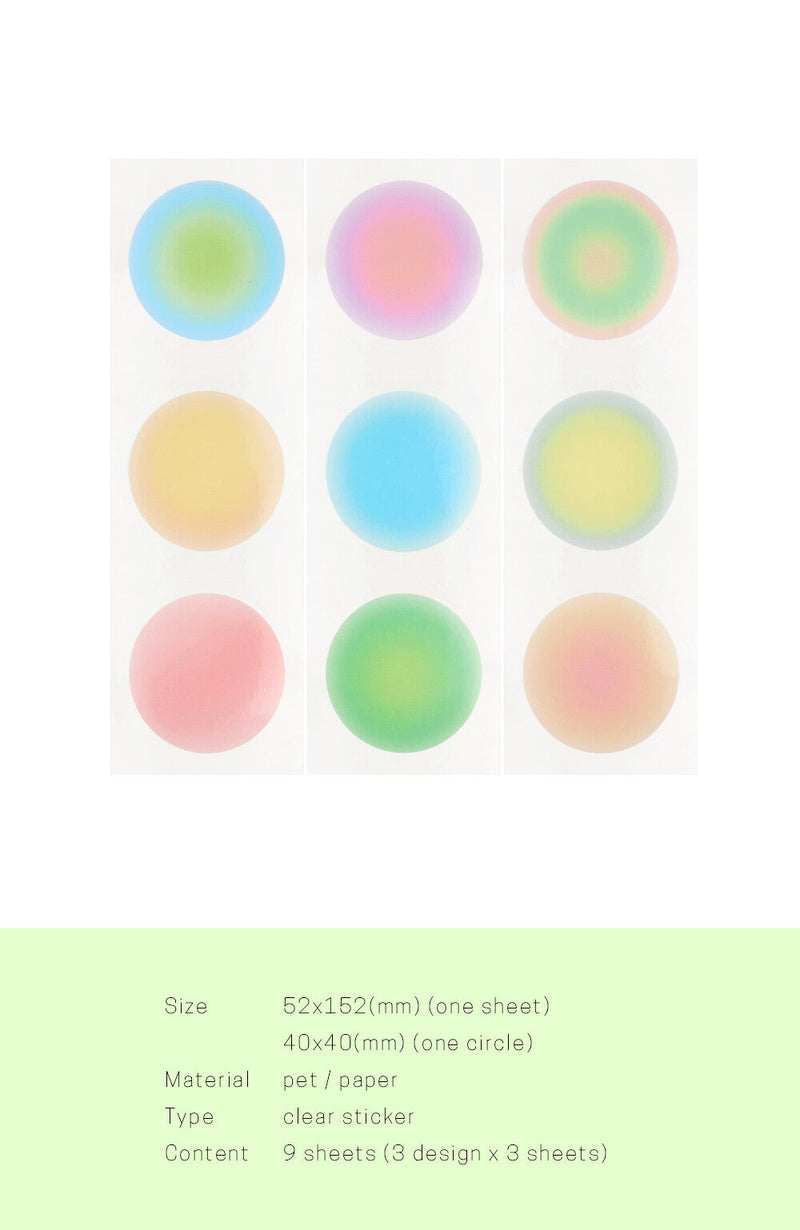 Circles Spread Sticker Set