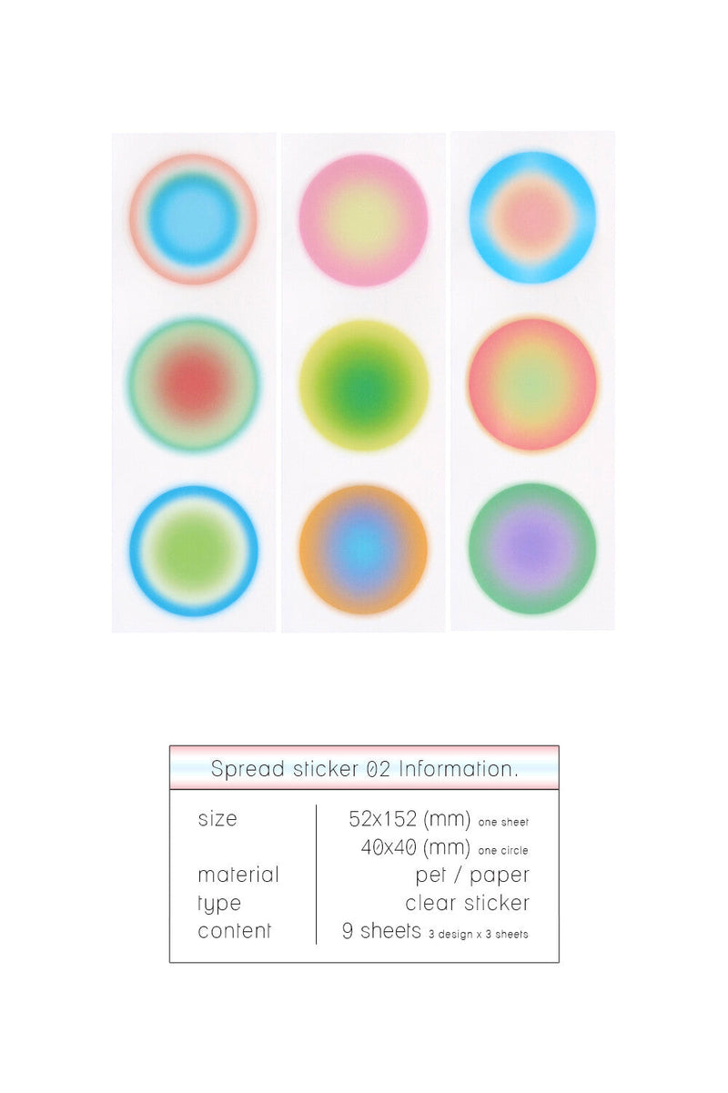 Circles Spread Sticker Set
