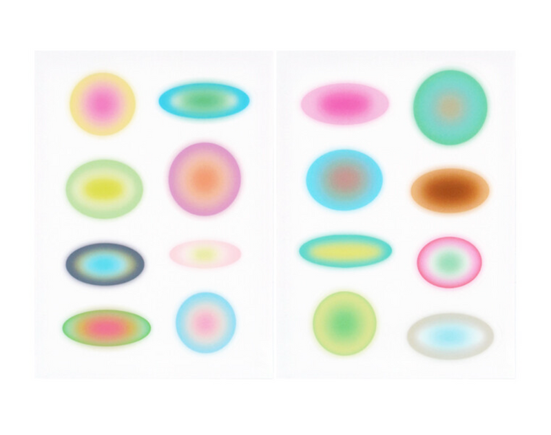 Various Circles Spread Sticker Set
