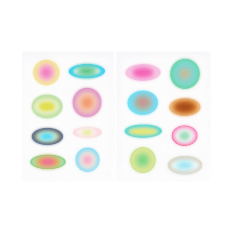 Various Circles Spread Sticker Set