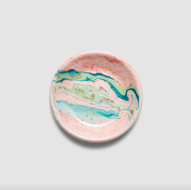 Blush Marble Enamel Cookie Plate