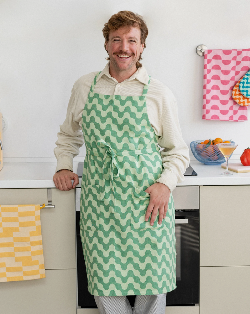 Kale Crush Cross-Back Apron