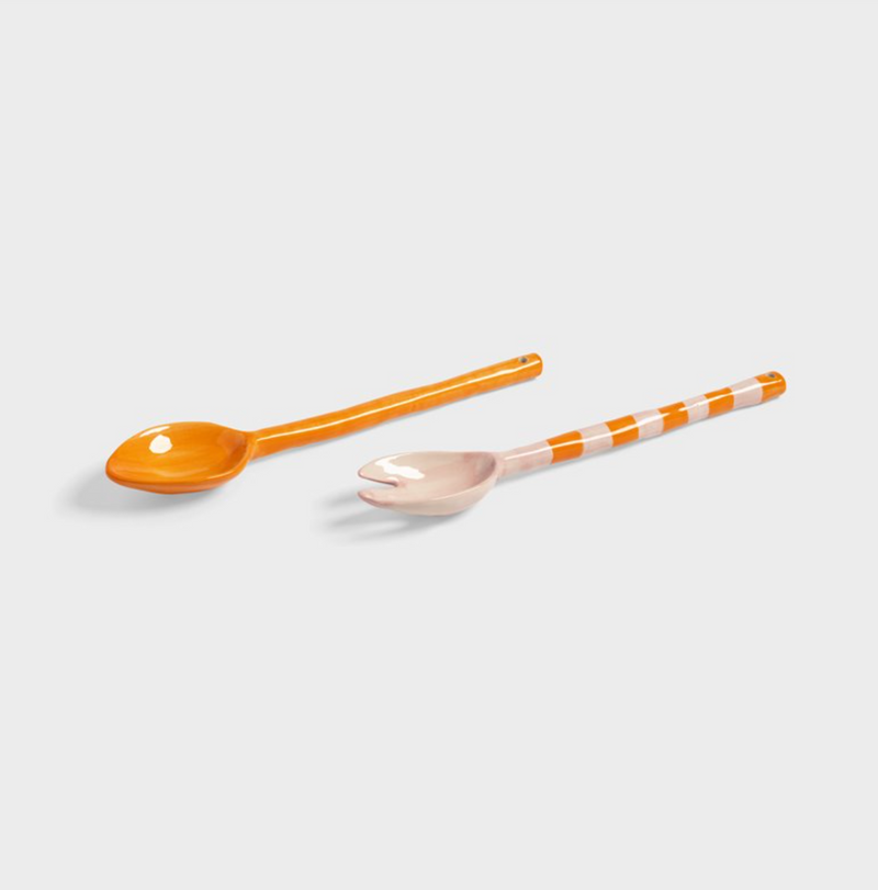 Boavista Stripe Salad Servers