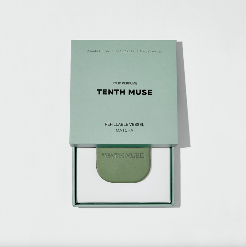 Solid Perfume Refillable Vessel in Matcha