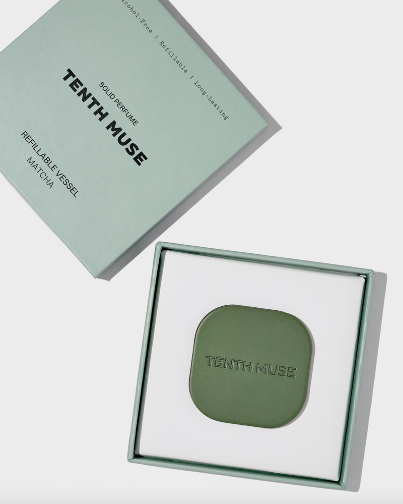 Solid Perfume Refillable Vessel in Matcha