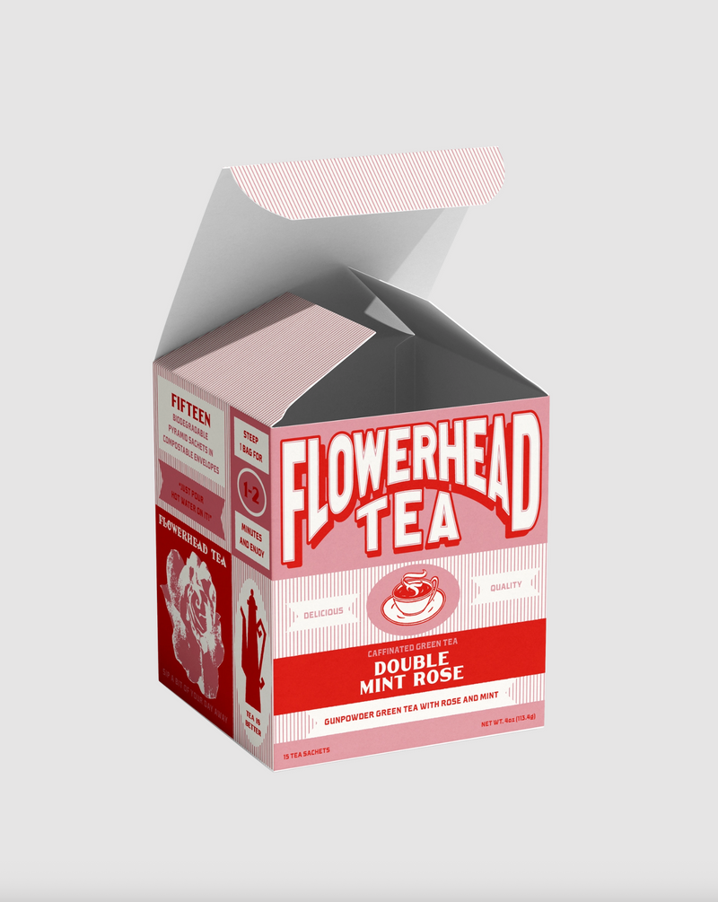 Double Mint Rose Tea Bags