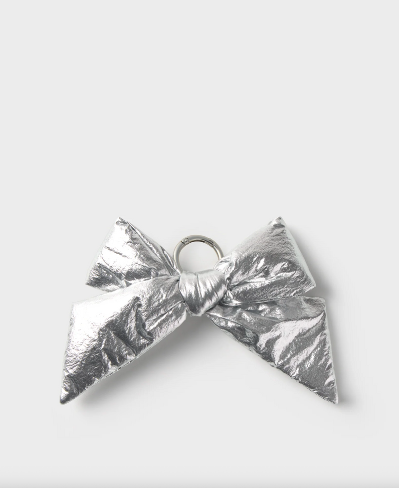 Silver Bow Charm
