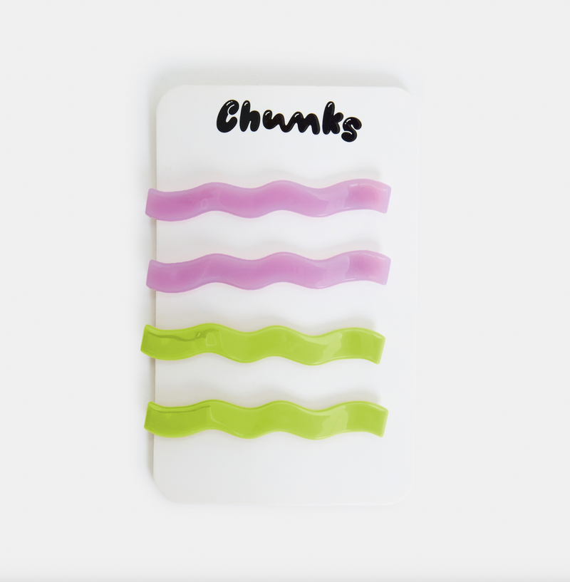 Slides in Lilac + Lime