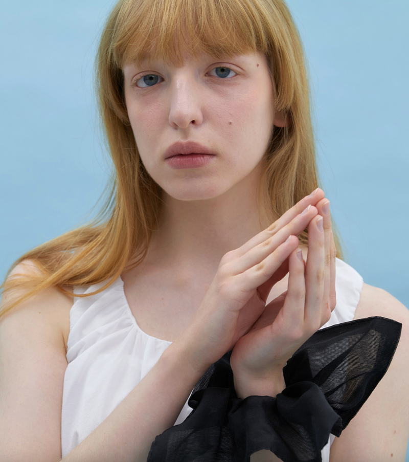 Mist Square Scrunchie