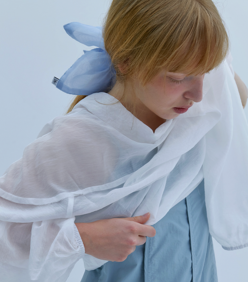 Mist Square Scrunchie