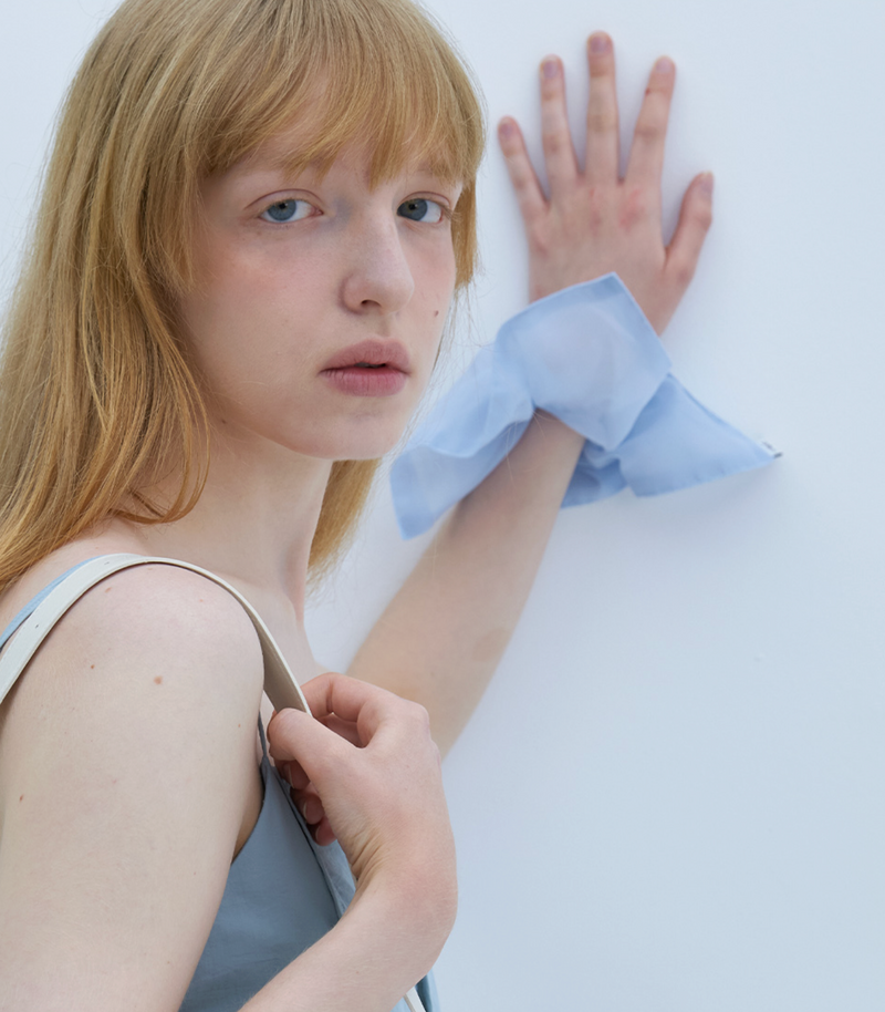 Mist Square Scrunchie