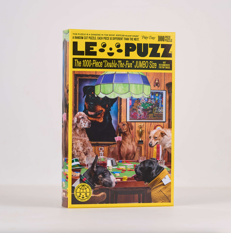 Poker Dogs 1000 Piece Puzzle
