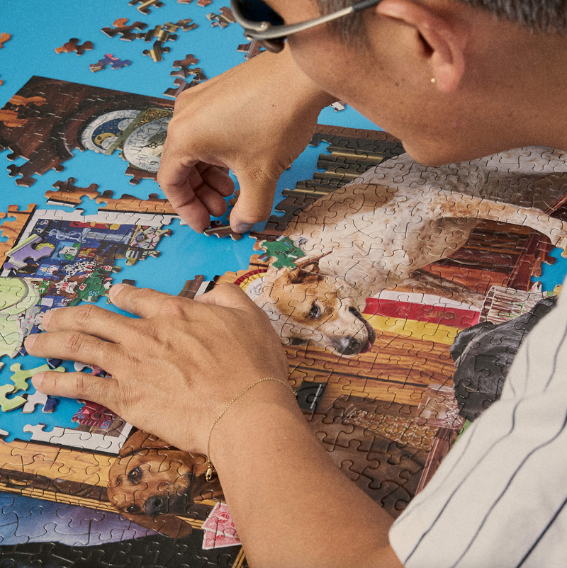 Poker Dogs 1000 Piece Puzzle