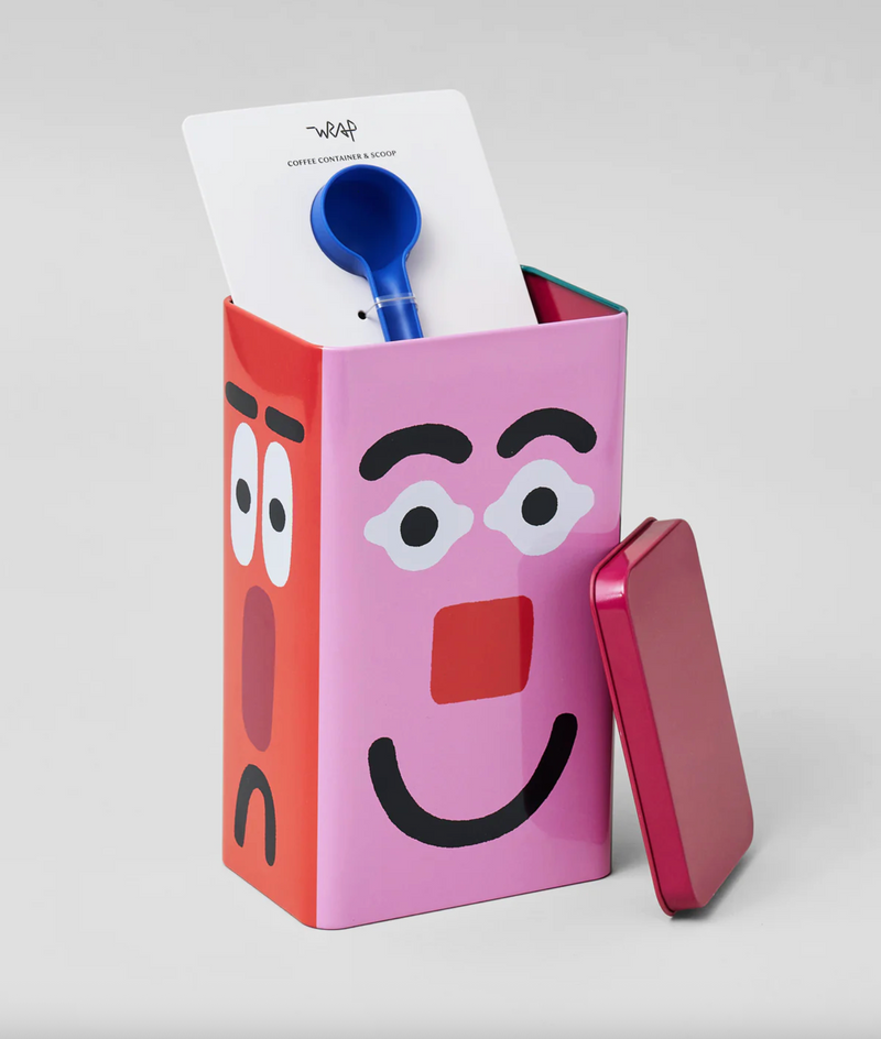 Faces Coffee Storage Tin