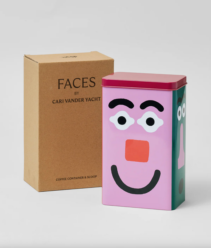 Faces Coffee Storage Tin