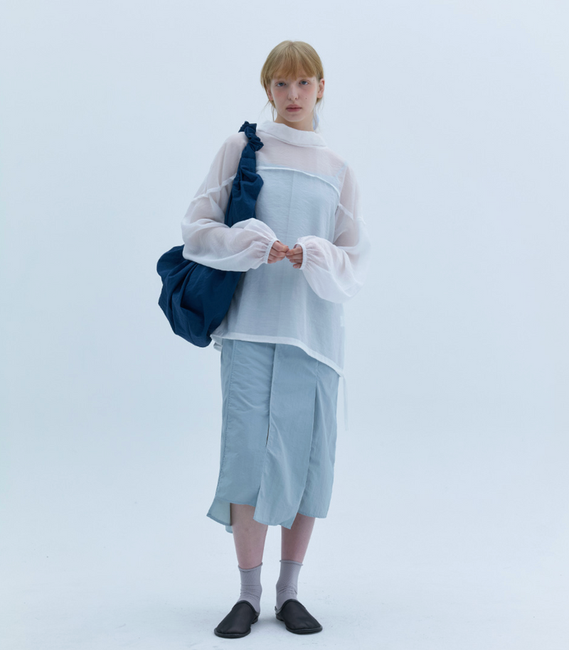 Large Tangle Twist Bag in Blue