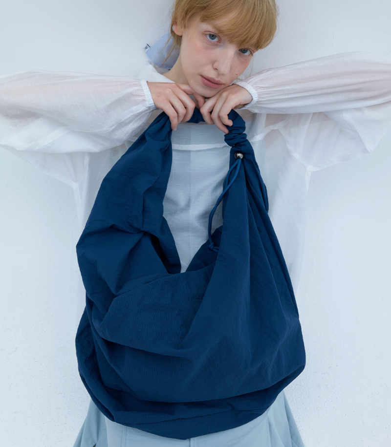 Large Tangle Twist Bag in Blue