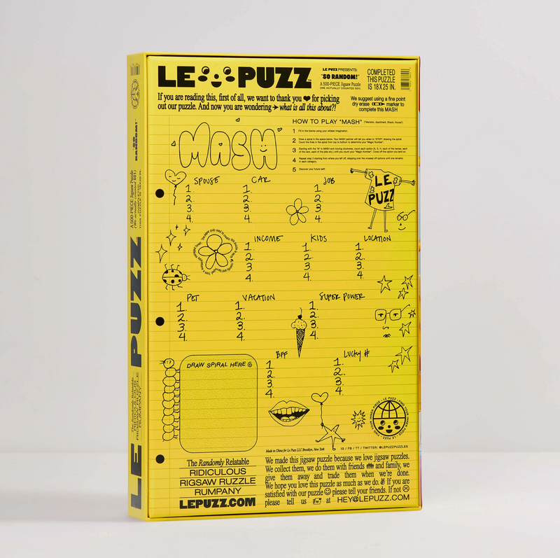 So Random 500 Piece Puzzle