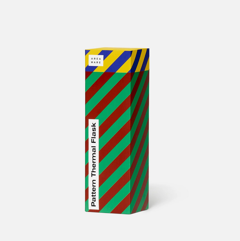 Pattern Thermal Flask in Stripe