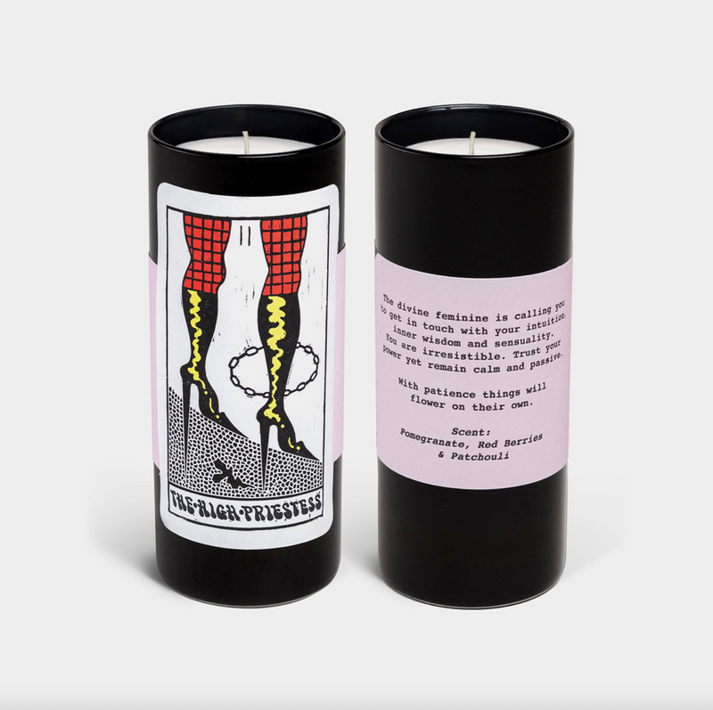 High Priestess Tarot Candle