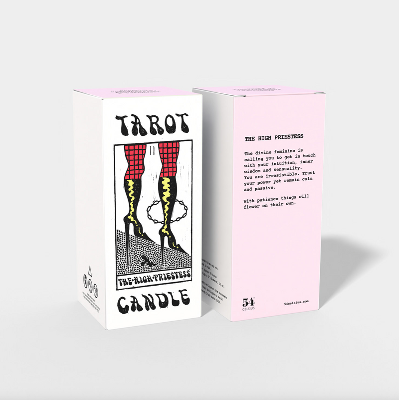 High Priestess Tarot Candle