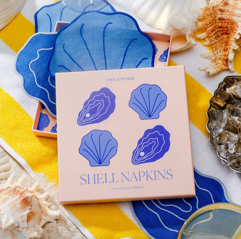 Shell Cocktail Napkins - Set of 4