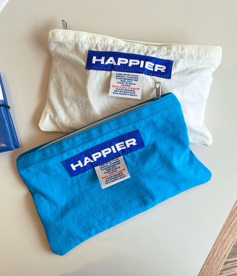 Happier Label Pouch - Medium